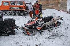 Фото эвакуации снегохода в Сургуте 