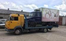 Фото процесса эвакуации коммерческого авто 